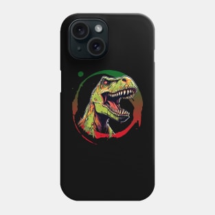 Fierce Allosaurus Color Splash Design Phone Case