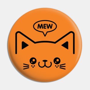 Mew Cat Pin