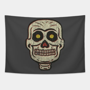 1950s Halloween Skull Tapestry