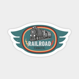 Railroad Fanatic Steam Locomotive Magnet