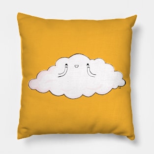 happy cloud Pillow