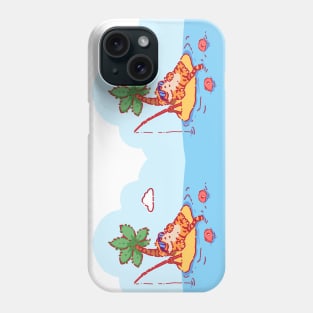 Tiger fishing mug Phone Case