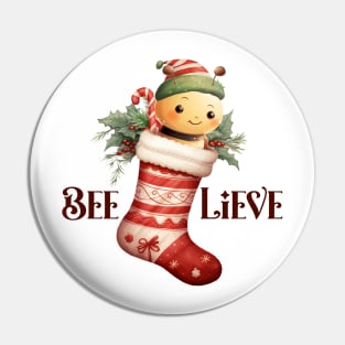 Funny Christmas Bee Quote Pin