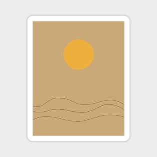 Abstract Sunset Magnet