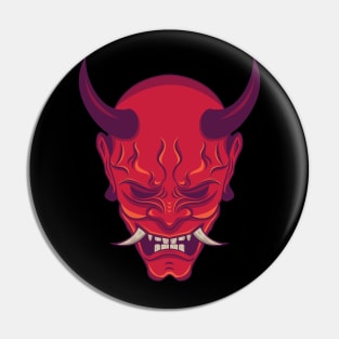 Japanese Hannya Mask Pin