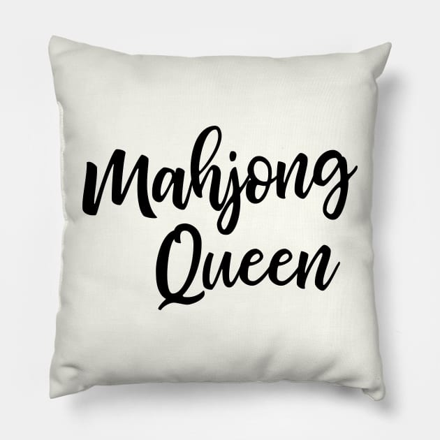 Mahjong Queen Pillow by OpalEllery