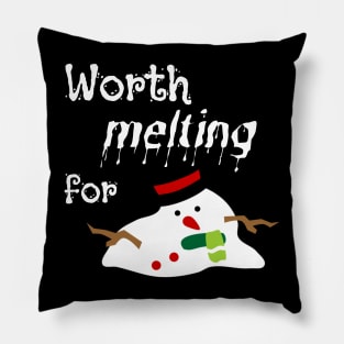 Melting snowman Pillow