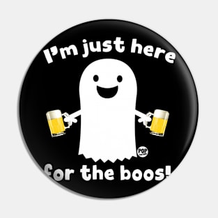 HERE FOR BOOS Pin