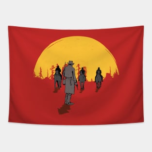 Red Dead Cowboys Tapestry