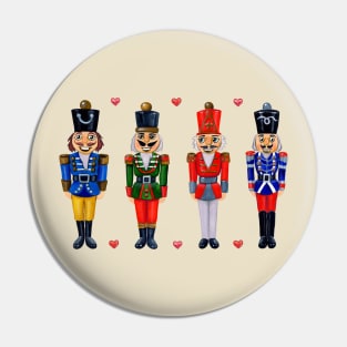 Four Funny Nutcrackers Pin