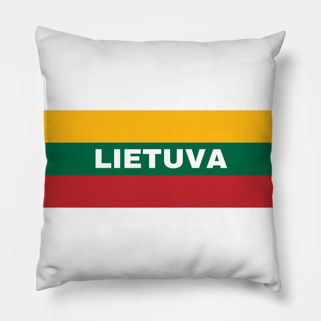 Lietuva in Lithuanian Flag Pillow by aybe7elf