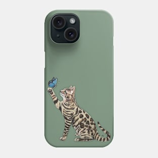 Bengal & Butterfly Phone Case