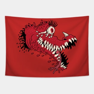 One Eyed Blood Beast Tapestry