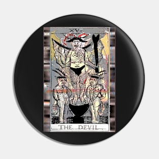 The Devil Tarot Card Art Design Pin