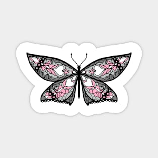 Fly With Pride: Demigirl Flag Butterfly Magnet