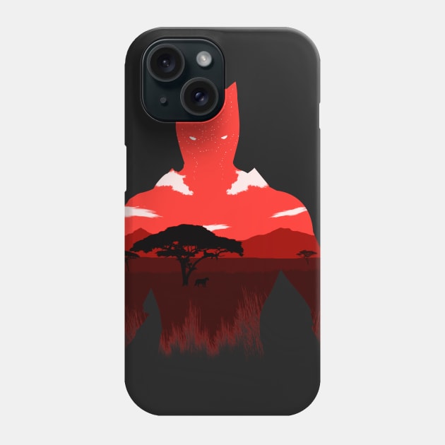 Red Jungle King Phone Case by axsmodern
