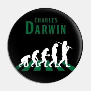 Evolution Charles Darwin Parody Pin