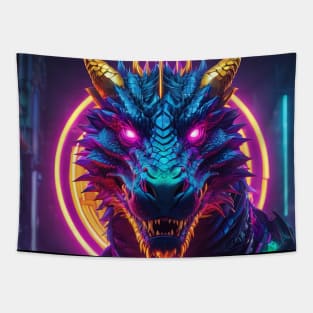 scary dragon Tapestry