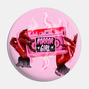 Horror Girl Pin