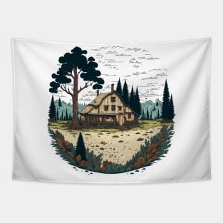 tree house Tapestry