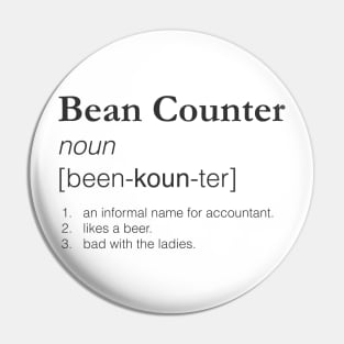 Bean Counter - Slang job title Pin