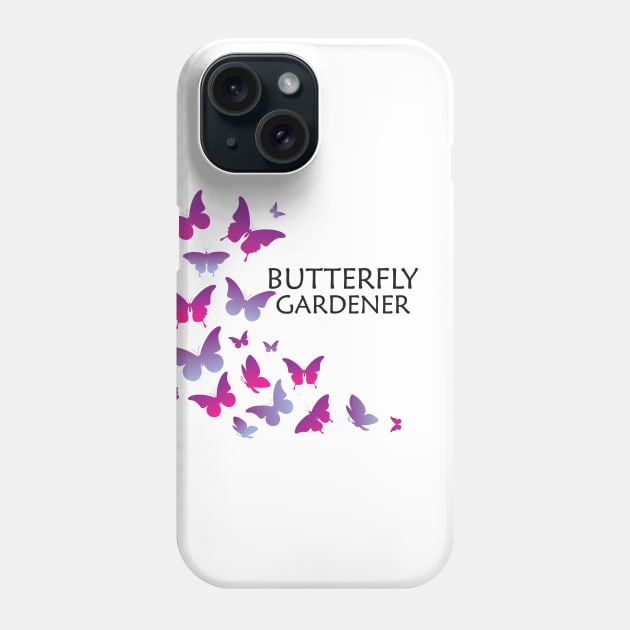 Butterfly Gardener Phone Case by KC Happy Shop