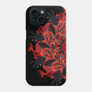 red halloween mandala Phone Case