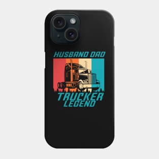 Husband Dad Trucker Legend Phone Case