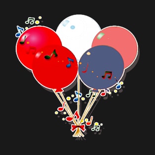 ballons and music T-Shirt