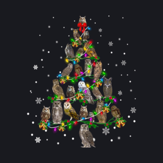 Owl Christmas Tree Owl Christmas Tree Baseball T Shirt Teepublic