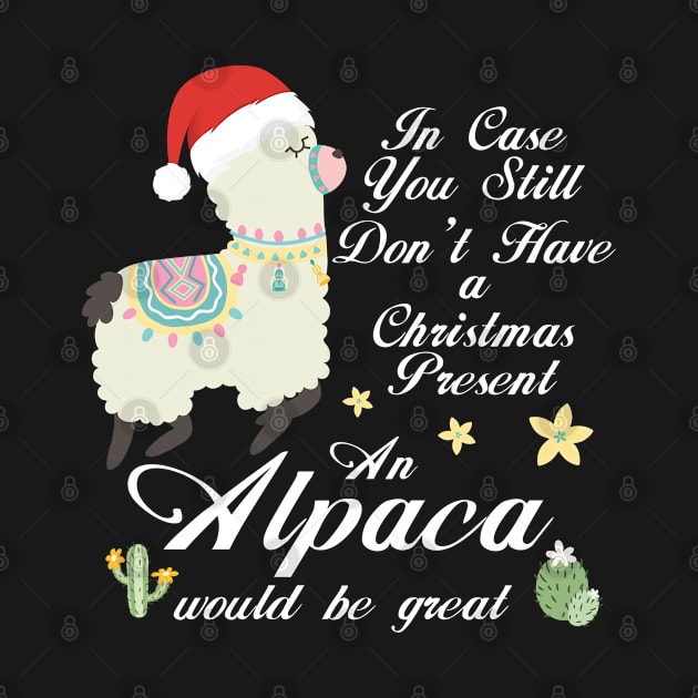 Alpaca Christmas Tshirt Animal Merry Christmas Gift Llama by PomegranatePower