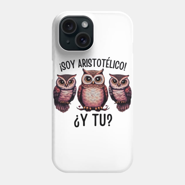 3 owl art for stoic fans Phone Case by CachoGlorious