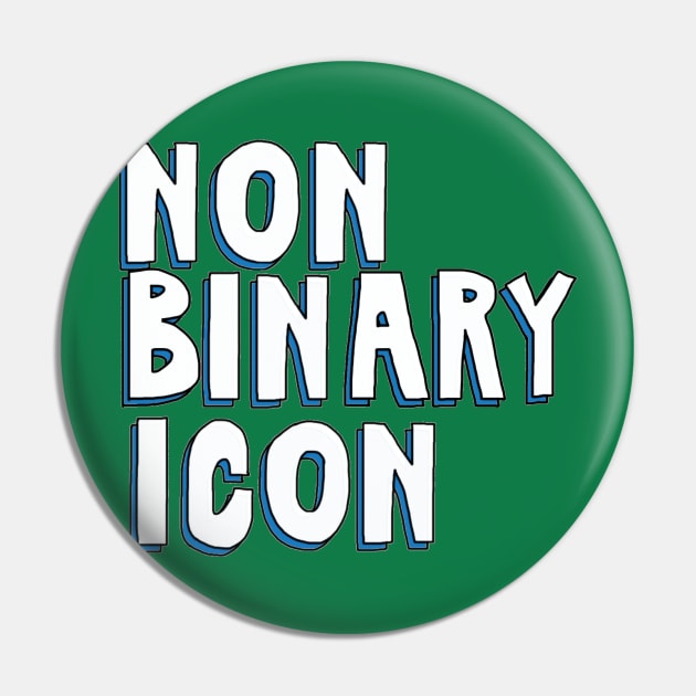 Nonbinary Icon Pin by The Bechdel Cast