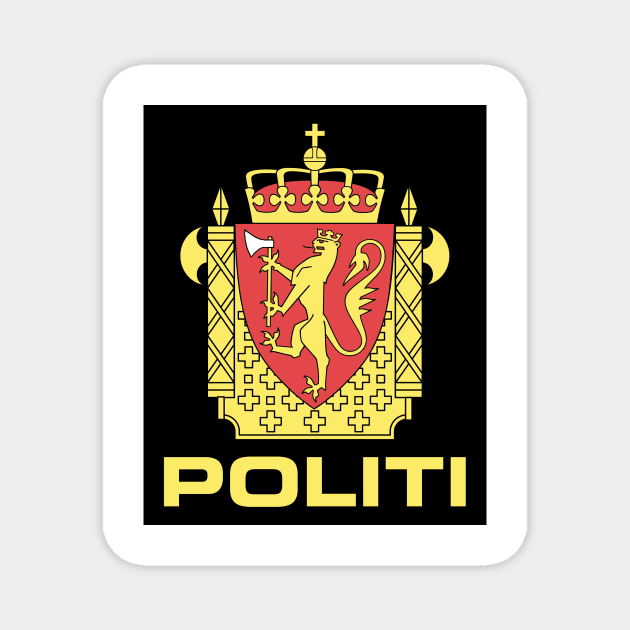 Norwegian Police (large) Magnet by pasnthroo