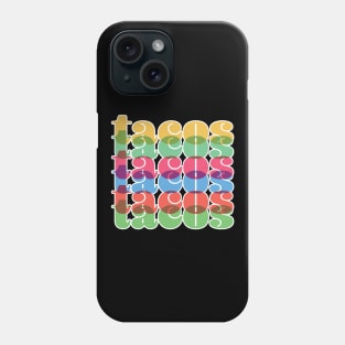 Tacos retro vintage Tuesday Mexican Phone Case