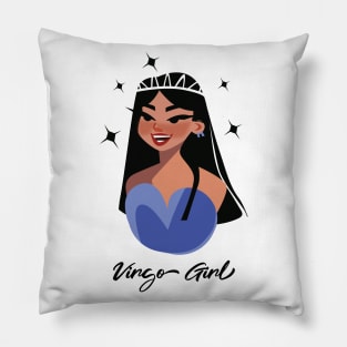 Virgo Girl Zodiac Sign Astrology Pillow