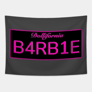 Barbie License Plate B4RB1E Tapestry