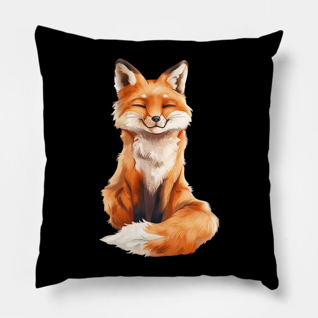 Fox-Wise Countryside Living Pillow by Silly Picture