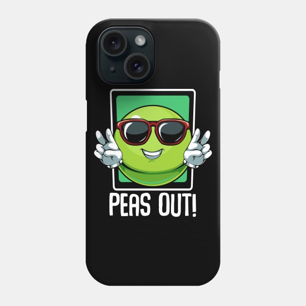 Peas - Peas Out! Cool Vegetable Sunglasses Puns Phone Case by Lumio Gifts