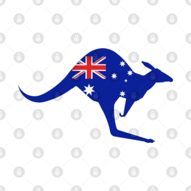 Disover australian kangaroo australia flag - Australian Kangaroo Australia Flag - T-Shirt