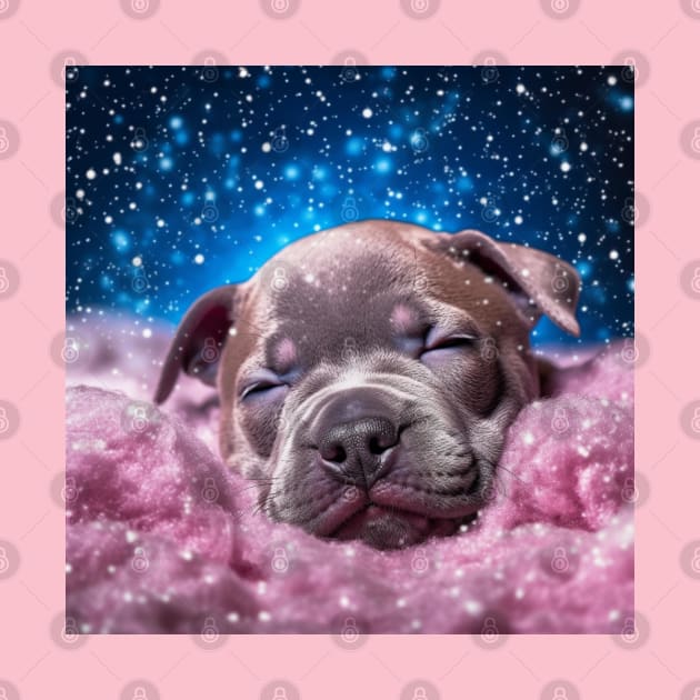 Sleepy Baby Staffy by Enchanted Reverie