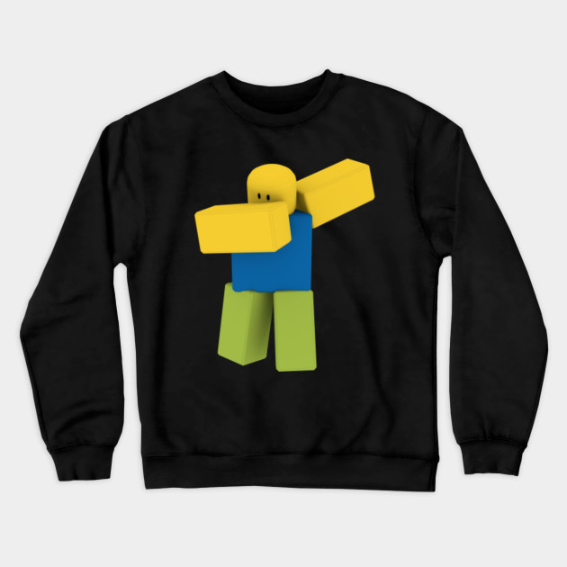 Dabbing Roblox Noob Dab Roblox Crewneck Sweatshirt Teepublic - roblox roblox noob dab