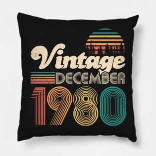 40th birthday gifts for men and women December 1980 gift 40 Pillow