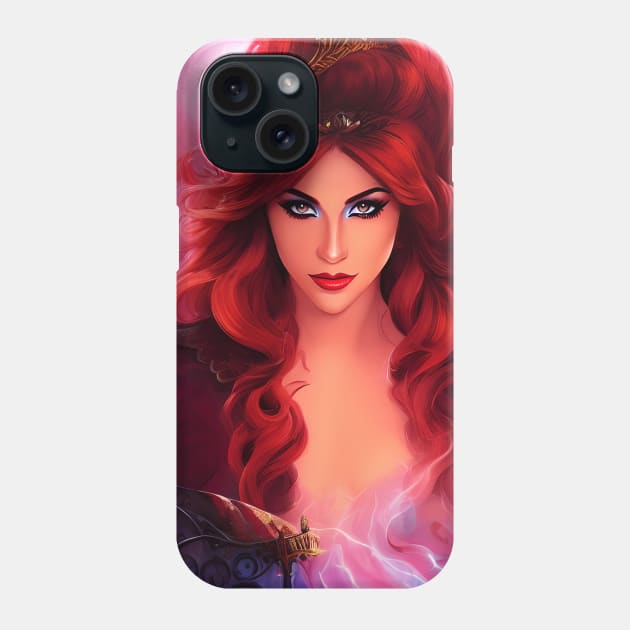 Beautiful Woman in Magical Color Spwirl Phone Case by InfinitelyPink