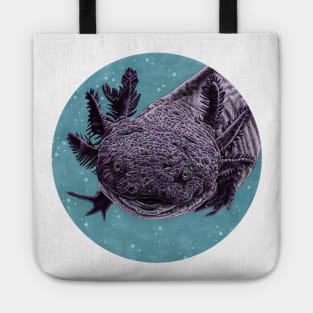 Purple axolotl Tote