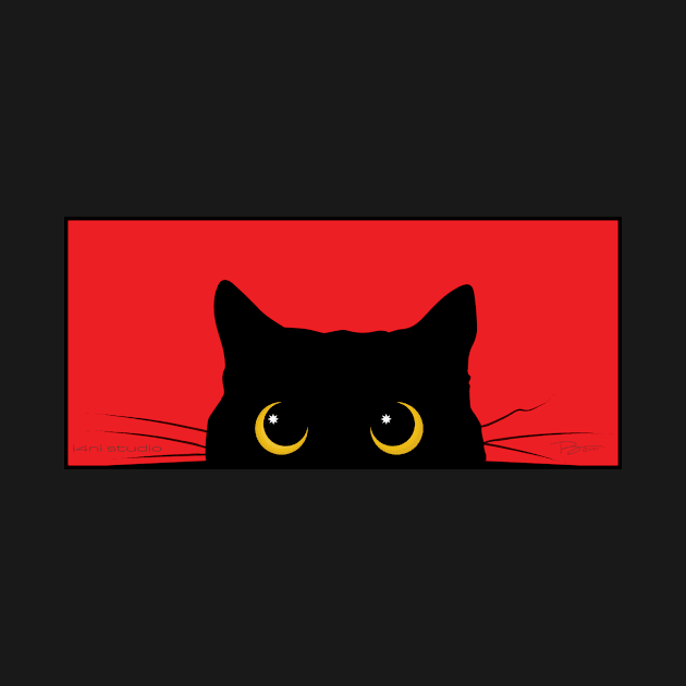 Peek-a-Boo Kitty (Red) by i4ni Studio