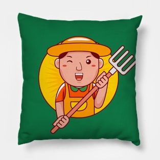 Farmer Man Pillow