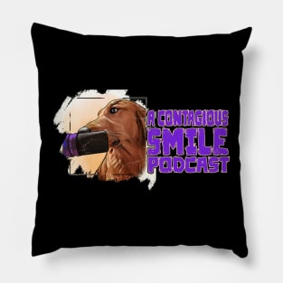 Stucco our Golden Retriever Mascot Pillow