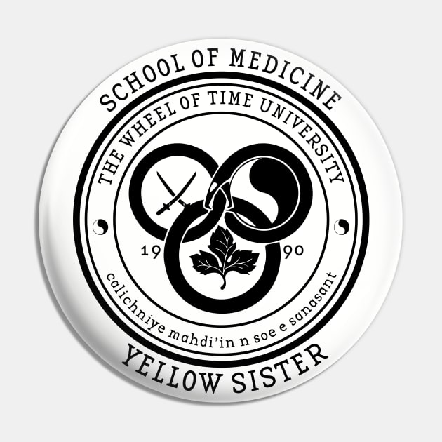 The Wheel of Time University - School of Medicine (Yellow Sister) Pin by Ta'veren Tavern