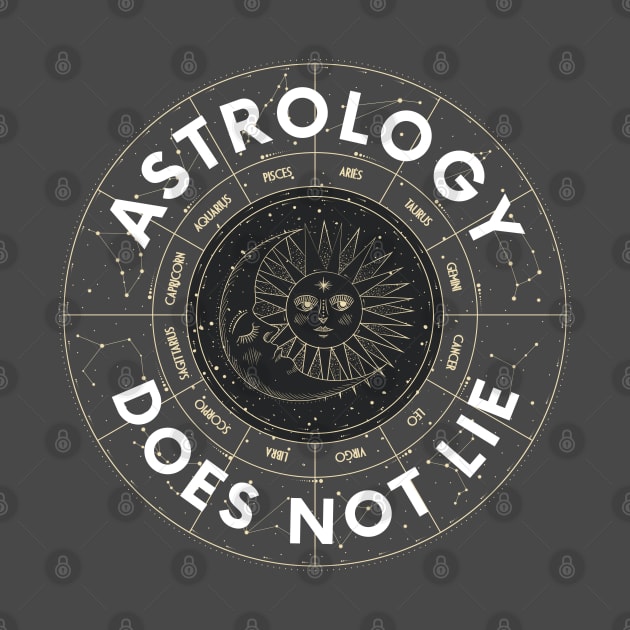 Astrology does not lie funny astrologer zodiac Birth chart Horoscope by Witchy Ways